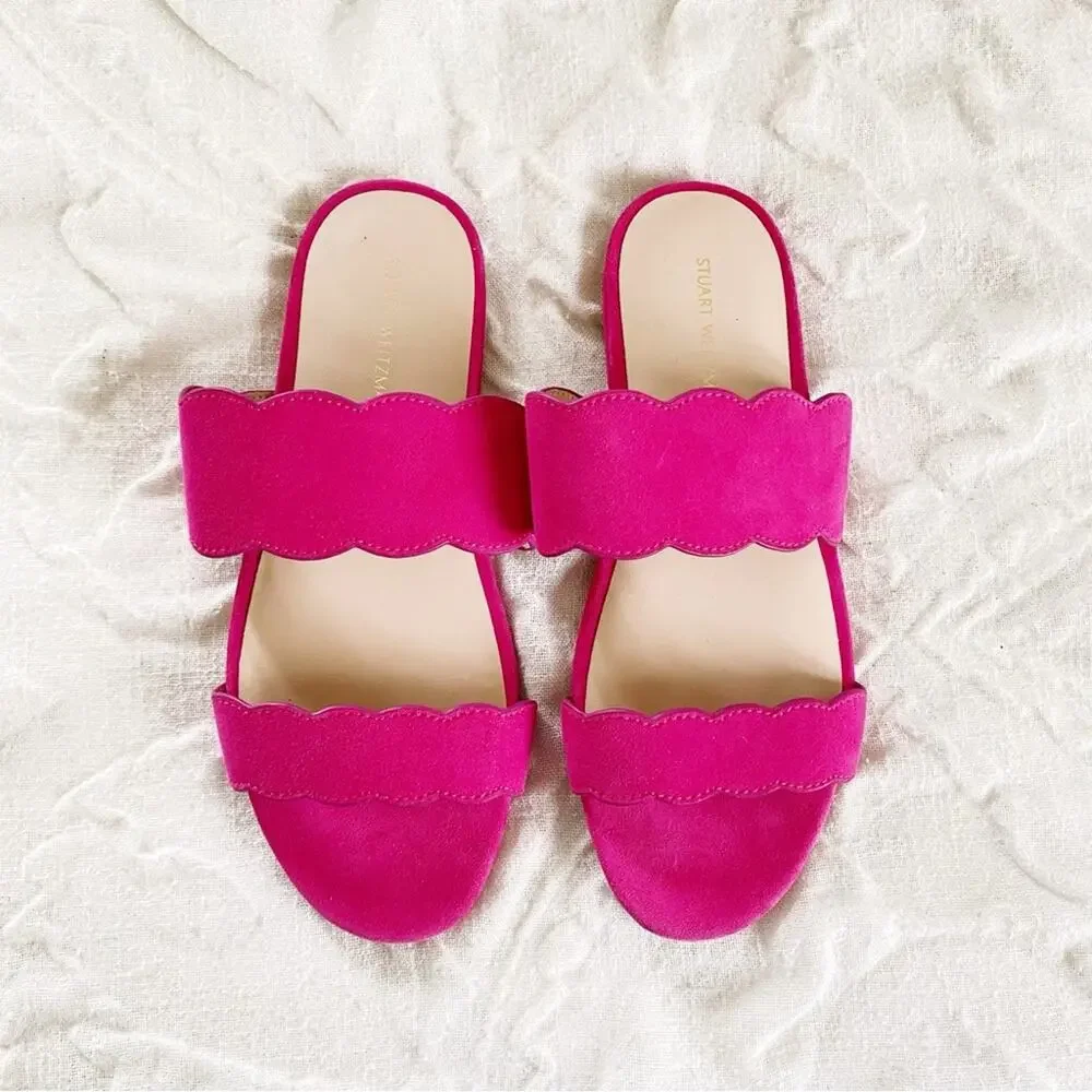 Stuart Weitzman Santorini Slide Sandal Size 5